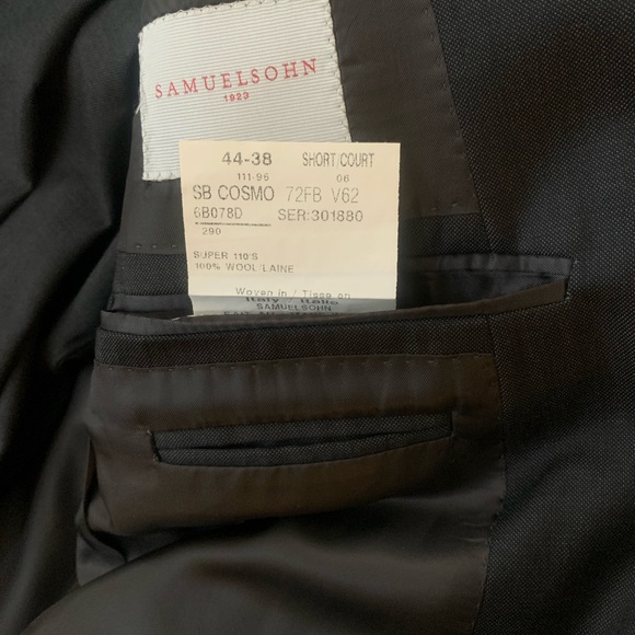 Brand New Samuelsohn Black Suit - Picture 6 of 6